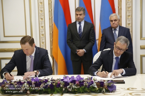 Armenian Government, Rosgeologia Company Sign Memorandum of Cooperation