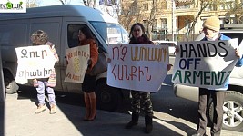 Environmetal Activists Called for Ameria Bank to Refrain from Funding Amulsar Project (Photos)