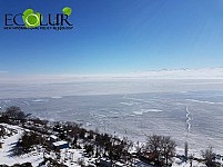 Заледенелый Севан - фоторепортаж