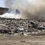 Пять дней подряд пожарные ведут борьбу с тушением пожара на Нубарашенской свалке