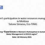 Experiences in Womens Participation in Sustainable Water Management in EECCA Region