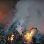 На Нубарашенской свалке вновь вспыхнул пожар