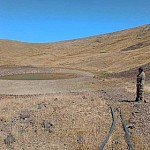 Трубопровод, соединяющий кратерное озеро Красный Катар на горе Аждаак, был демонтирован