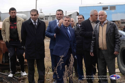 Minister Aramayis Grigoryan Was In Aragatsotn Region for Tukhmanuk Mine