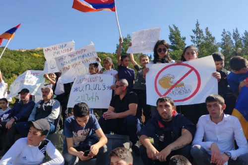 Lesson and Job Strike in Jermuk for Amulsar and To Save Jermuk Mineral Water Resort Town
