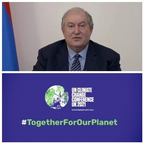 Президент Армении принимает участие в 26-й конференции Сторон Рамочной конвенции ООН об изменению климата
