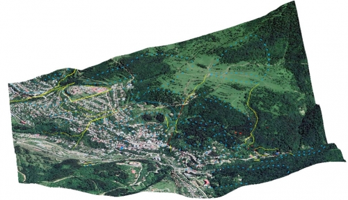 3D Model of Dilijan Town Land Tunnel Drawn up at Institute of Geological Sciences of NAS RA