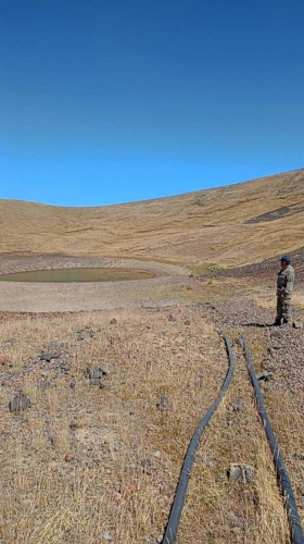 Ապամոնտաժվել է Աժդահակ լեռան Կարմիր Կատար խառնարանային լճին միացված խողովակաշարը