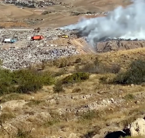 Firefighting Operations Continue at the Nubarashen Landfill