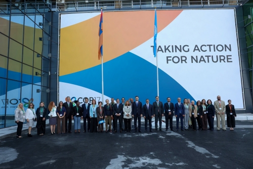 В преддверии COP17 в Ереване состоялась церемония поднятия флага ООН