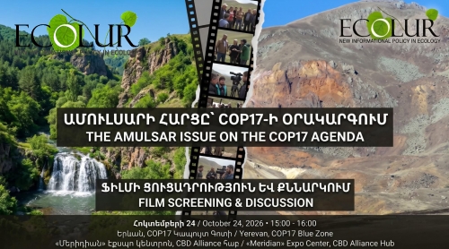 Ամուլսարի հարցը՝ COP17-ի օրակարգում. հրավիրում ենք ֆիլմի ցուցադրության և քննարկման